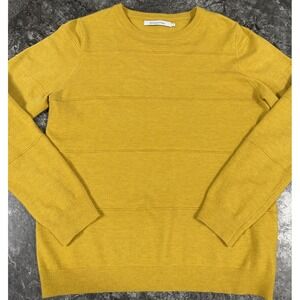 Stars & Stripes Womens Crewneck Pullover Long sleeve Sweater Marigold Sz S‎